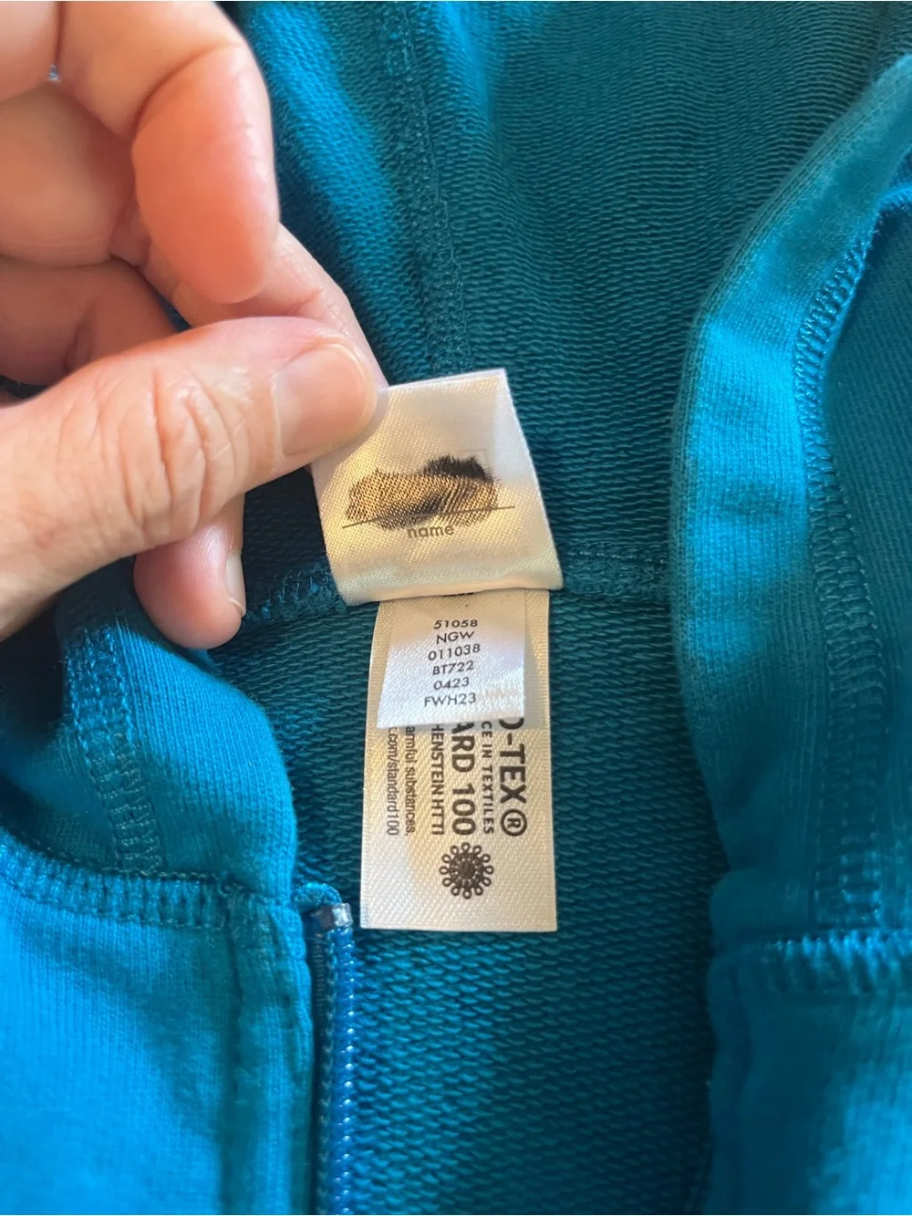 Hanna Andersson Blue Zip-up Hoodie & Joggers Set Kids Girls Boys Size 12